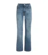 Max & Co Faded High-rise Straight Jeans In Blue
