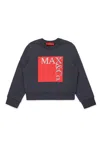 Max & Co Cotton Sweatshirt In Gray
