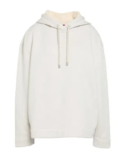 Max & Co . Fiorire Woman Sweatshirt Off White Size L Cotton, Viscose, Polyester, Metallic Fiber
