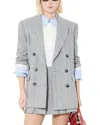 Max & Co . Flannel Blazer In Gray