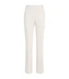 Max & Co Flannel Stripe Tapered Trousers In White
