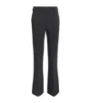 Max & Co Flared Tailored Trousers In Gray