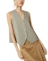 Max & Co . Flared Vest In Gray