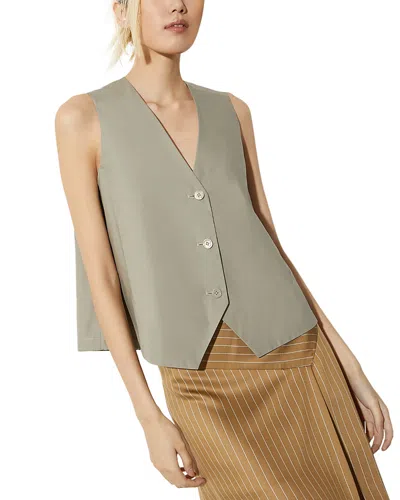 Max & Co . Flared Vest In Gray