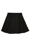 Max & Co Fleece Corolla Skirt In Black