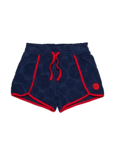 Max & Co Kids' Flocked Shorts In Blue