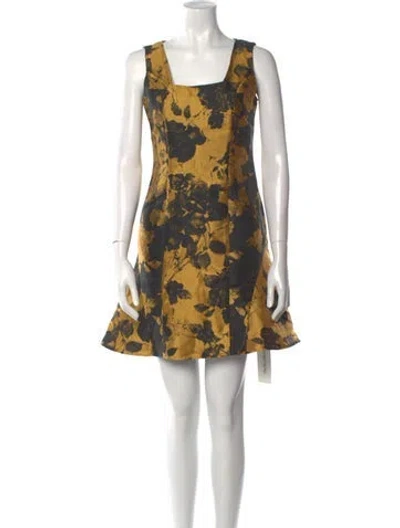 Pre-owned Max & Co Floral Print Mini Dress In Multi