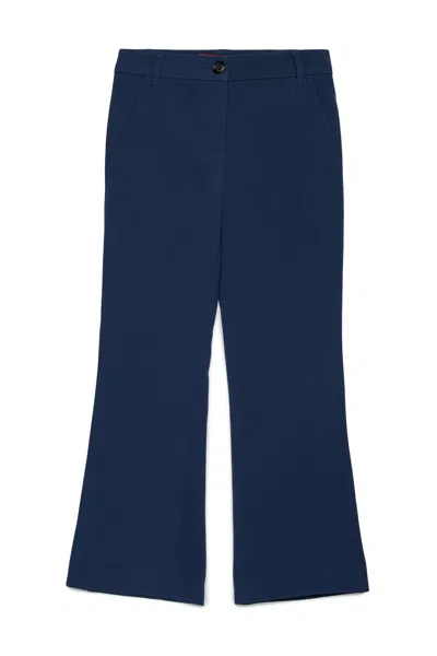 Max & Co Kids' Formal Bootcut Pants In Blue