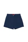 Max & Co Mid-rise Tailored Shorts In Blue