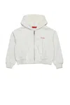 Max & Co Full-zip Sweatshirt With Logo In White