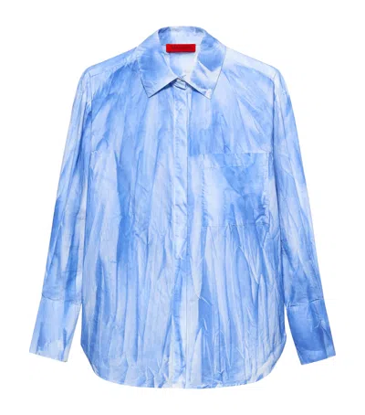 Max & Co . Garment-dyed Shirt In Blue