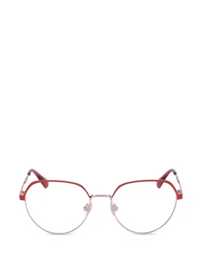 Max & Co Geometric-frame Glasses In Brown