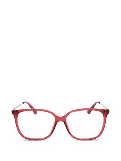 Max & Co Geometric-frame Glasses In Red