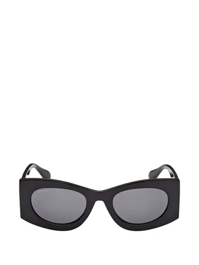 Max & Co Geometric-frame Sunglasses In Black