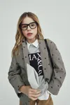 Max & Co Houndstooth Polka Dot Blazer Jacket In Multi