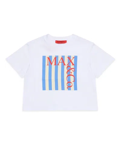 Max & Co . Girls' Mini Cotton T-shirt In White