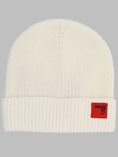 Max & Co . Girls Wool-acrylic Hat In White