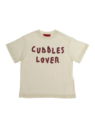Max & Co Max&co. Graphic Print Cotton T-shirt In Neutral