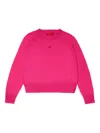 Max & Co Heart-motif Knitted Jumper In Pink
