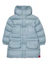 Max & Co Hooded Padded Jacket In Blue