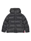 Max & Co Hooded Puffer Jacket In Black