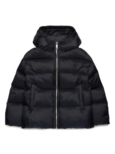 Max & Co Kids' Hooded Puffer Jacket In Black