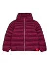 Max & Co Hooded Puffer Jacket In Red
