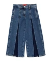 Max & Co Inverted-pleat Wide-leg Jeans In Blue