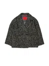 Max & Co Herringbone Pattern Coat In Gray