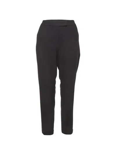 Pre-owned Max & Co Jacquard Cuffed-hem Trousers In Blue
