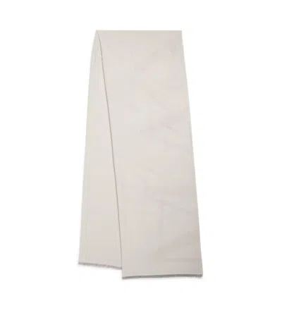 Max & Co Jacquard Logo Scarf In Gray