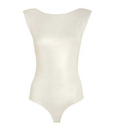 Max & Co Jersey Bodysuit In Gold