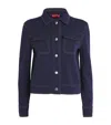 Max & Co Jersey Jacket In Blue