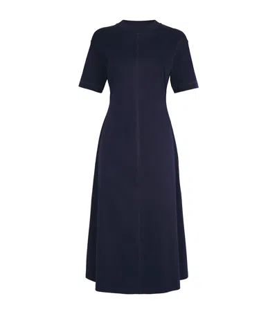 Max & Co Jersey Midi Dress In Blue