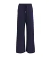 Max & Co Jersey Straight-leg Trousers In Blue