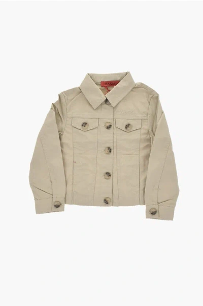 Max & Co. Kid Cotton Overshirt With Double Pocket