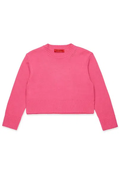 Max & Co Kid's Maglia Knitwear Sweater In Hot Pink