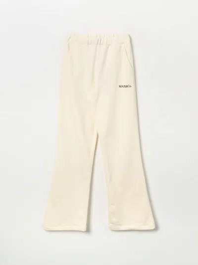 Max & Co. Kid Pants  Kids Color Yellow Cream In Yellow Cream