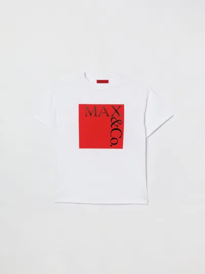 Max & Co. Kid Tシャツ  ボーイ カラー ホワイト In White