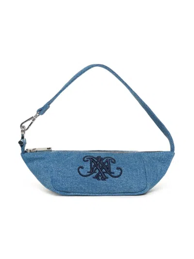 Max & Co Max&co. Kids Borsa Denim Con Ricamo In Blu