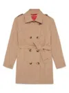 Max & Co Trench In Cotone Tecnico In Brown