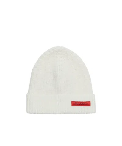 Max & Co Knitted Beanie In White