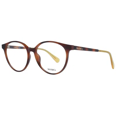 Max & Co Ladies' Spectacle Frame Max&co Mo5053 53056 Gbby2 In Brown