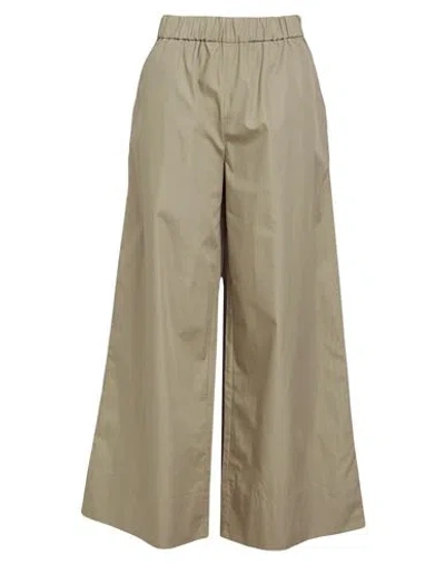 Max & Co . Lauto Woman Pants Military Green Size 10 Cotton In Brown