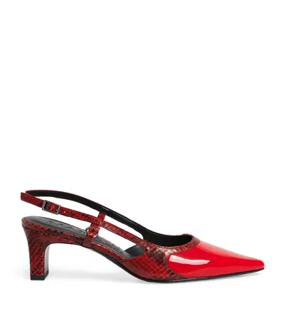 Max & Co Leather Slingback Heels 50