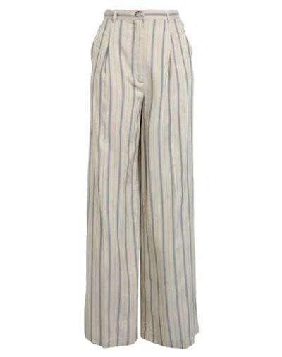 Max & Co . Lillo Woman Pants Beige Size 8 Viscose, Linen