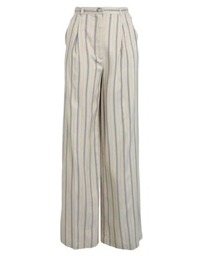 Max & Co . Lillo Woman Pants Beige Size 6 Viscose, Linen
