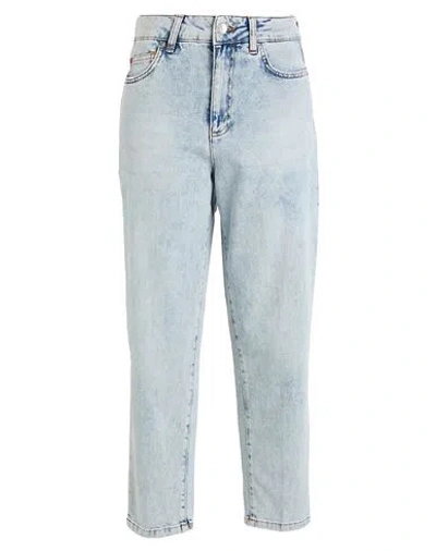 Max & Co . Lisbona Woman Jeans Blue Size 31 Cotton, Elastane