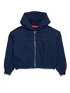 Max & Co Logo-embroidered Jacket In Blue