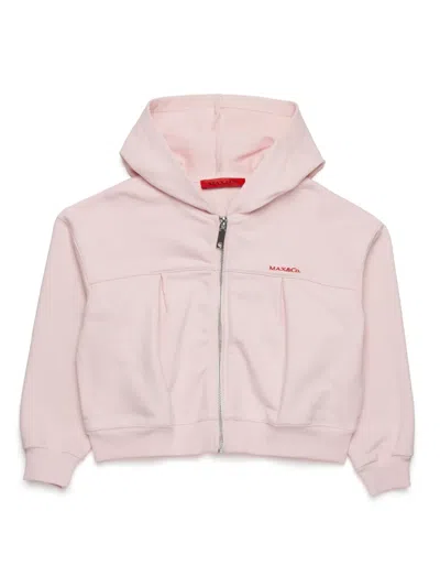 Max & Co Kids' Logo-embroidered Jacket In Pink